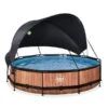 EXIT TOYS EXIT Wood Zwembad ø360x76cm Met Filterpomp En Schaduwdoek - Online Kopen?