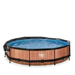 EXIT TOYS EXIT Wood Zwembad ø360x76cm Met Filterpomp En Schaduwdoek - Online Kopen? -EXIT TOYS Winkel 600x600 1590