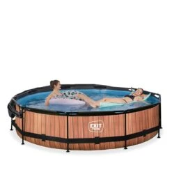 EXIT TOYS EXIT Wood Zwembad ø360x76cm Met Filterpomp En Schaduwdoek - Online Kopen? -EXIT TOYS Winkel 600x600 1595