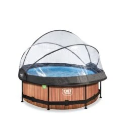 EXIT TOYS EXIT Wood Zwembad ø244x76cm Met Filterpomp En Overkapping - Online Kopen?