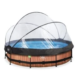 EXIT TOYS EXIT Wood Zwembad ø360x76cm Met Filterpomp En Overkapping - Online Kopen?