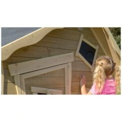 EXIT TOYS EXIT Crooky 150 Houten Speelhuis - Grijsbeige Online Kopen? -EXIT TOYS Winkel 600x600 241