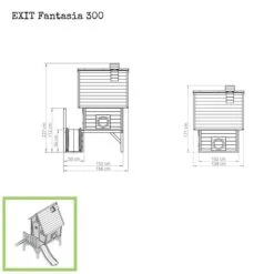 EXIT TOYS EXIT Fantasia 300 Houten Speelhuis - Groen Online Kopen? -EXIT TOYS Winkel 600x600 246