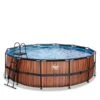 EXIT TOYS EXIT Wood Zwembad ø450x122cm Met Zandfilterpomp - Bruin Online Kopen?