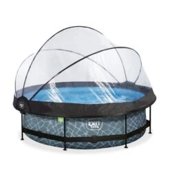 EXIT TOYS EXIT Stone Zwembad ø300x76cm Met Filterpomp En Overkapping Online Kopen?