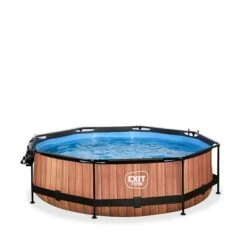EXIT TOYS EXIT Wood Zwembad ø300x76cm Met Filterpomp En Overkapping - Online Kopen? -EXIT TOYS Winkel 600x600 2708