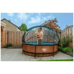 EXIT TOYS EXIT Wood Zwembad ø300x76cm Met Filterpomp En Overkapping - Online Kopen? -EXIT TOYS Winkel 600x600 2714