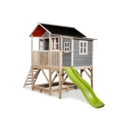 EXIT TOYS EXIT Loft 550 Houten Speelhuis - Grijs Online Kopen? -EXIT TOYS Winkel 600x600 397
