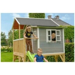 EXIT TOYS EXIT Loft 550 Houten Speelhuis - Grijs Online Kopen? -EXIT TOYS Winkel 600x600 409