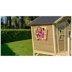 EXIT TOYS EXIT Crooky 350 Houten Speelhuis - Grijsbeige Online Kopen? -EXIT TOYS Winkel 600x600 437