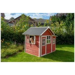 EXIT TOYS EXIT Loft 150 Houten Speelhuis - Rood Online Kopen? -EXIT TOYS Winkel 600x600 512