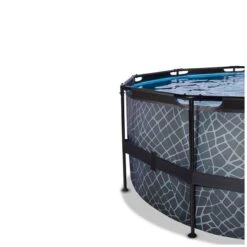EXIT TOYS EXIT Stone Zwembad ø488x122cm Met Filterpomp - Grijs Online Kopen? -EXIT TOYS Winkel 600x600 578