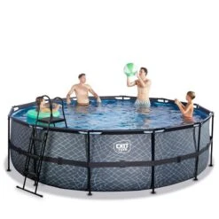 EXIT TOYS EXIT Stone Zwembad ø488x122cm Met Filterpomp - Grijs Online Kopen? -EXIT TOYS Winkel 600x600 579