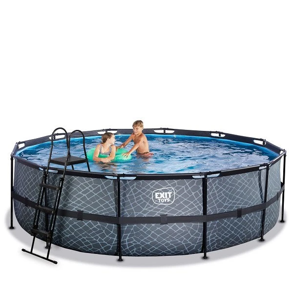 EXIT TOYS EXIT Stone Zwembad ø488x122cm Met Zandfilterpomp - Grijs Online Kopen? 6 EXIT TOYS EXIT Stone Zwembad ø488x122cm Met Zandfilterpomp - Grijs Online Kopen? - Afbeelding 6