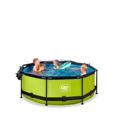 EXIT TOYS EXIT Lime Zwembad ø244x76cm Met Filterpomp En Overkapping - Online Kopen? -EXIT TOYS Winkel 600x600 819