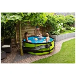 EXIT TOYS EXIT Lime Zwembad ø244x76cm Met Filterpomp En Overkapping - Online Kopen? -EXIT TOYS Winkel 600x600 823