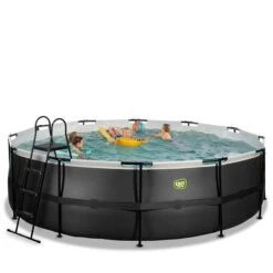 EXIT TOYS EXIT Black Leather Zwembad ø488x122cm Met Filterpomp - Zwar Online Kopen? -EXIT TOYS Winkel 600x600 844