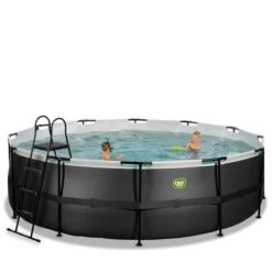 EXIT TOYS EXIT Black Leather Zwembad ø488x122cm Met Filterpomp - Zwar Online Kopen? -EXIT TOYS Winkel 600x600 846