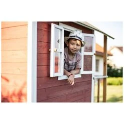 EXIT TOYS EXIT Loft 300 Houten Speelhuis - Rood Online Kopen? -EXIT TOYS Winkel 600x600 87