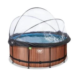 EXIT TOYS EXIT Wood Zwembad ø360x122cm Met Zandfilterpomp En Overkapp Online Kopen?