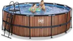 EXIT TOYS EXIT Wood Zwembad - 427 X 122 Cm - Met Zandfilterpomp En Trap -EXIT TOYS Winkel 680 1200 exit 30 27 14 10 int 4