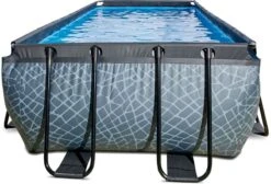 EXIT TOYS EXIT Stone Zwembad - 400 X 200 X 122 Cm - Met Zandfilterpomp En Trap -EXIT TOYS Winkel 814 1200 exit 30 27 42 00 int 3
