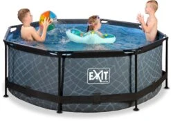EXIT TOYS EXIT Stone Zwembad - 244 X 76 Cm - Met Filterpomp -EXIT TOYS Winkel 851 1200 exit 30 12 08 00 int 3