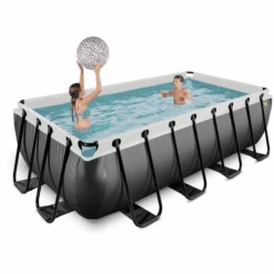 EXIT TOYS EXIT Black Leather Zwembad 400x200x100cm Met Filterpomp - Zwart 9 EXIT TOYS EXIT Black Leather Zwembad 400x200x100cm Met Filterpomp - Zwart -EXIT TOYS Winkel exit black leather zwembad 400x200x100cm met filterpomp zwart a337680 4