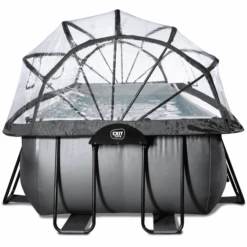 EXIT TOYS EXIT Black Leather Zwembad 400x200x100cm Met Sand Filterpomp En Deksel En Warmtepomp - Zwart -EXIT TOYS Winkel exit black leather zwembad 400x200x100cm met sand filterpomp en deksel en warmtepomp zwart a337755 3
