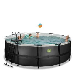 EXIT TOYS EXIT Black Leather Zwembad ø427x122cm Met Filterpomp - Zwart 11 EXIT TOYS EXIT Black Leather Zwembad ø427x122cm Met Filterpomp - Zwart -EXIT TOYS Winkel exit black leather zwembad o427x122cm met filterpomp zwart 4