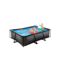 EXIT TOYS EXIT Black Wood Zwembad 220x150x65cm Met Filterpomp - Zwart 10 EXIT TOYS EXIT Black Wood Zwembad 220x150x65cm Met Filterpomp - Zwart -EXIT TOYS Winkel exit black wood zwembad 220x150x65cm met filterpomp zwart 4