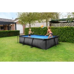 EXIT TOYS EXIT Black Wood Zwembad 300x200x65cm Met Filterpomp - Zwart -EXIT TOYS Winkel exit black wood zwembad 300x200x65cm met filterpomp zwart 7