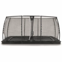 EXIT TOYS EXIT Dynamic Gelijkvloerse Trampoline 275 X 458 Cm Met Veiligheidsnet, Zwart