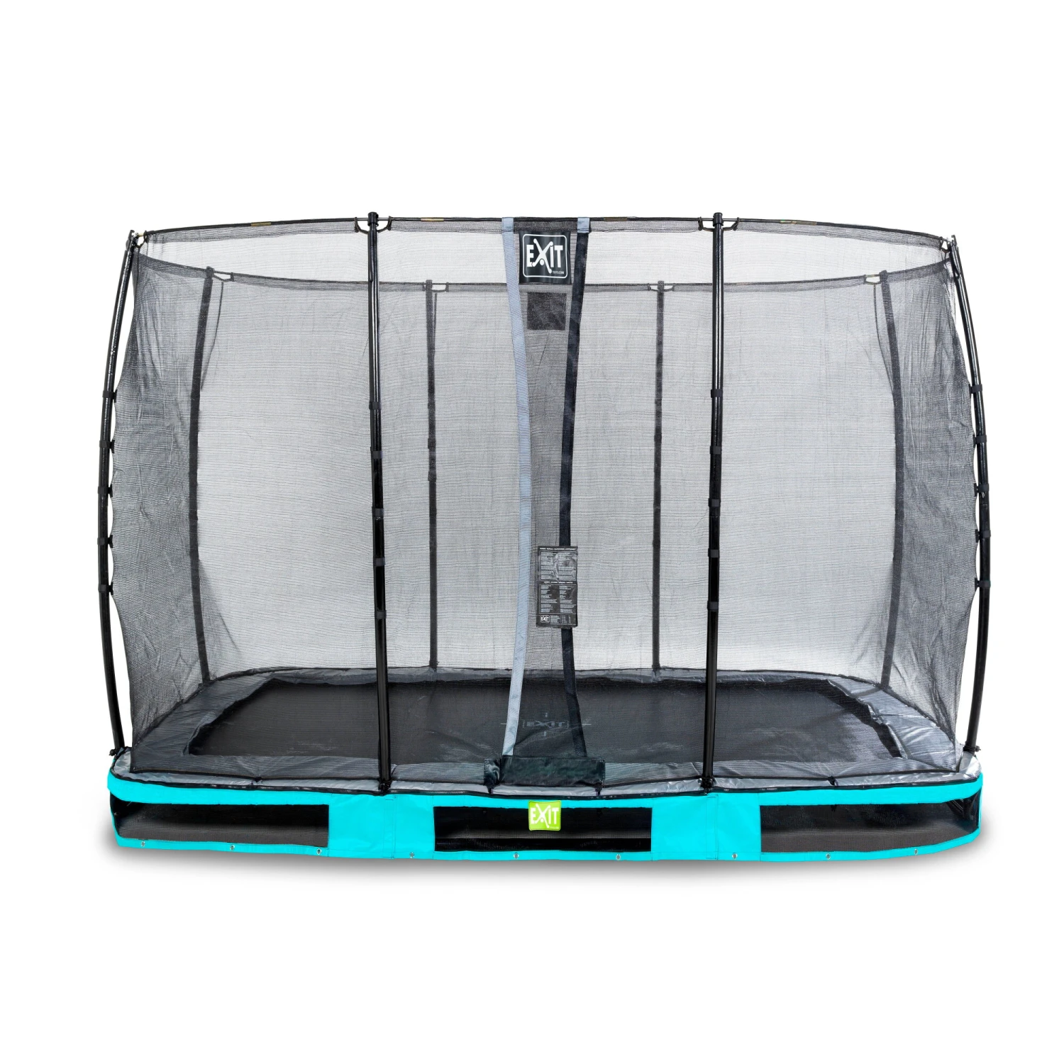 EXIT TOYS EXIT Elegant Inground Trampoline 214x366cm Met Economy Veiligheidsnet - Blauw 1 EXIT TOYS EXIT Elegant Inground Trampoline 214x366cm Met Economy Veiligheidsnet - Blauw