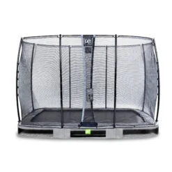 EXIT TOYS EXIT Elegant Inground Trampoline 214x366cm Met Economy Veiligheidsnet - Grijs