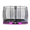 EXIT TOYS EXIT Elegant Inground Trampoline 214x366cm Met Economy Veiligheidsnet - Paars