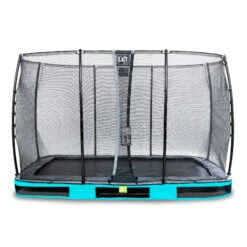 EXIT TOYS EXIT Elegant Inground Trampoline 244x427cm Met Economy Veiligheidsnet - Blauw