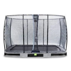 EXIT TOYS EXIT Elegant Inground Trampoline 244x427cm Met Economy Veiligheidsnet - Grijs
