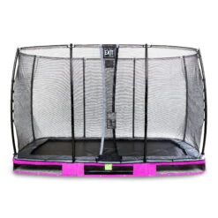 EXIT TOYS EXIT Elegant Inground Trampoline 244x427cm Met Economy Veiligheidsnet - Paars