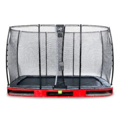 EXIT TOYS EXIT Elegant Inground Trampoline 244x427cm Met Economy Veiligheidsnet - Rood