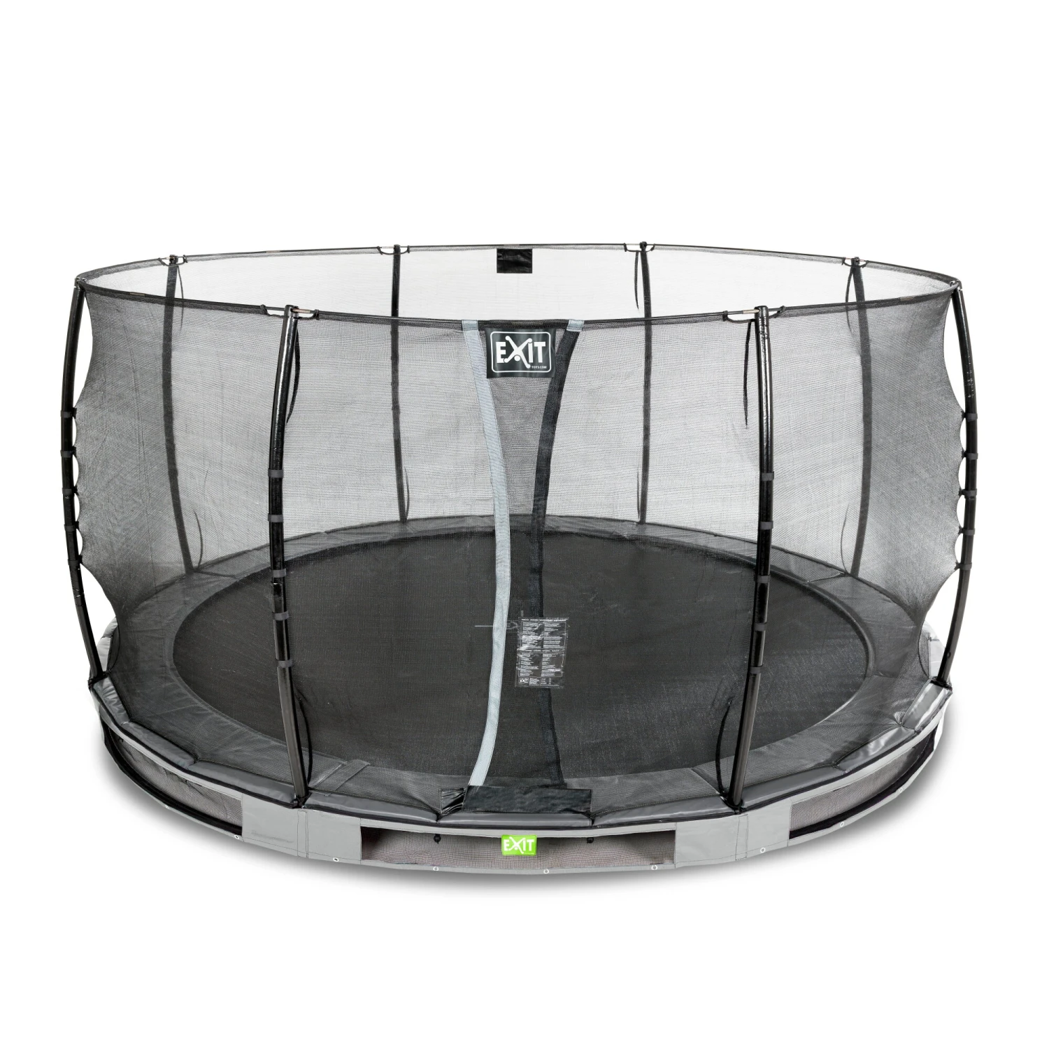 EXIT TOYS EXIT Elegant Inground Trampoline ø366cm Met Economy Veiligheidsnet - Grijs 2 EXIT TOYS EXIT Elegant Inground Trampoline ø366cm Met Economy Veiligheidsnet - Grijs - Afbeelding 2