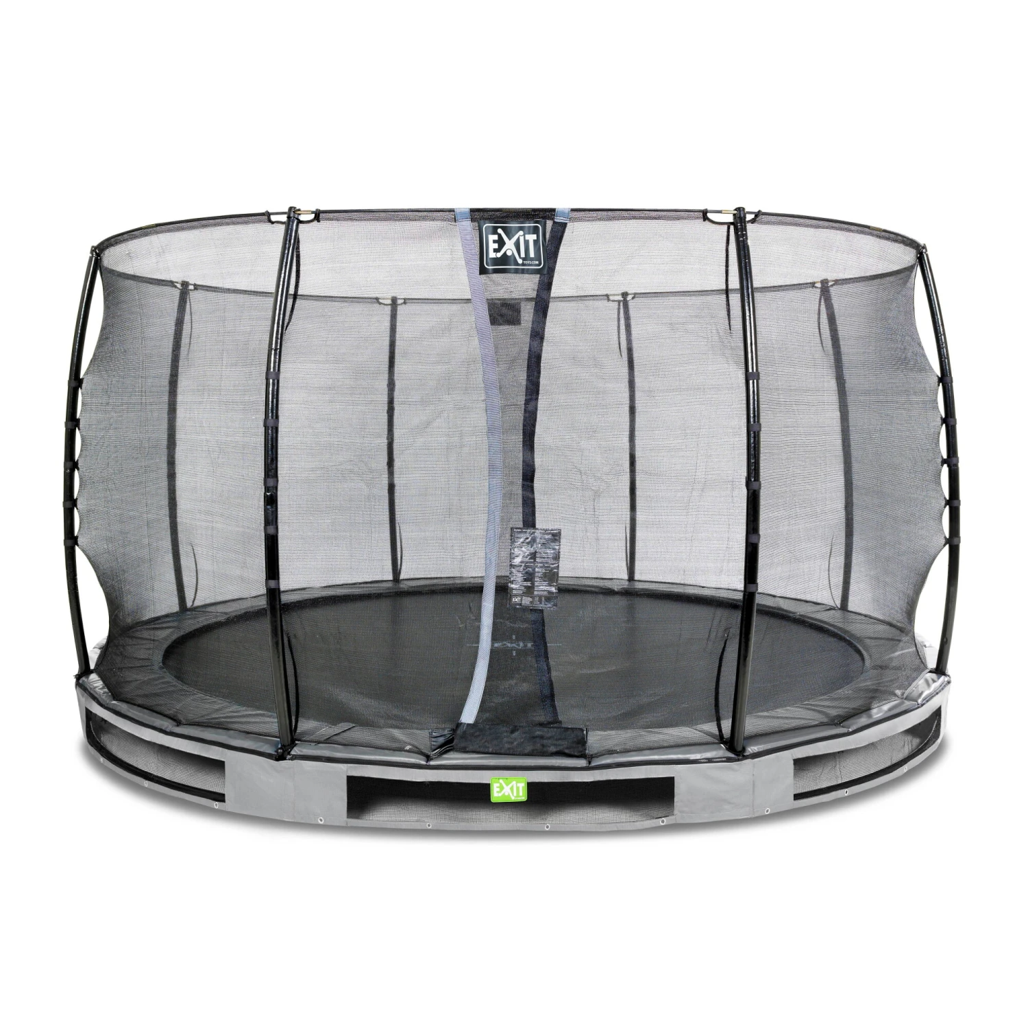 EXIT TOYS EXIT Elegant Inground Trampoline ø366cm Met Economy Veiligheidsnet - Grijs 1 EXIT TOYS EXIT Elegant Inground Trampoline ø366cm Met Economy Veiligheidsnet - Grijs