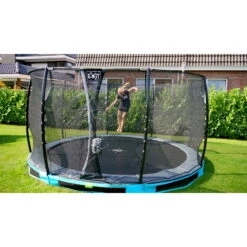 EXIT TOYS EXIT Elegant Inground Trampoline ø427cm Met Economy Veiligheidsnet - Blauw -EXIT TOYS Winkel exit elegant inground trampoline o427cm met economy veiligheidsnet blauw 11