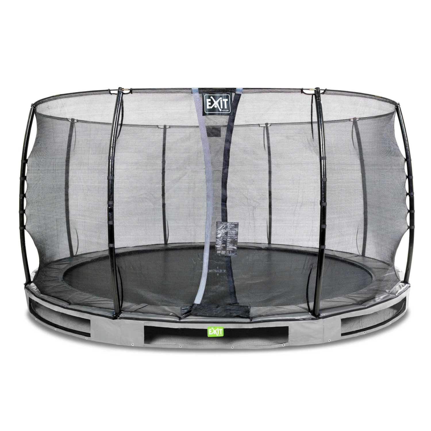 EXIT TOYS EXIT Elegant Inground Trampoline ø427cm Met Economy Veiligheidsnet - Grijs 1 EXIT TOYS EXIT Elegant Inground Trampoline ø427cm Met Economy Veiligheidsnet - Grijs