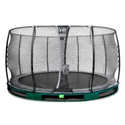 EXIT TOYS EXIT Elegant Inground Trampoline ø427cm Met Economy Veiligheidsnet - Groen