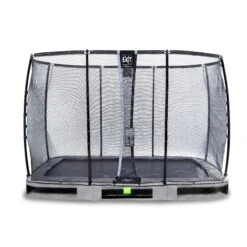 EXIT TOYS EXIT Elegant Premium Inground Trampoline 214x366cm Met Deluxe Veiligheidsnet - Grijs