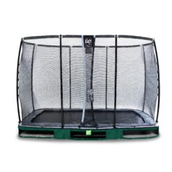 EXIT TOYS EXIT Elegant Premium Inground Trampoline 214x366cm Met Deluxe Veiligheidsnet - Groen