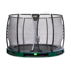 EXIT TOYS EXIT Elegant Premium Inground Trampoline ø305cm Met Deluxe Veiligheidsnet - Groen