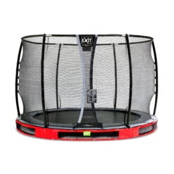EXIT TOYS EXIT Elegant Premium Inground Trampoline ø305cm Met Deluxe Veiligheidsnet - Rood