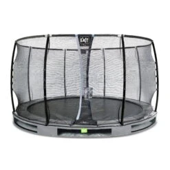 EXIT TOYS EXIT Elegant Premium Inground Trampoline ø366cm Met Deluxe Veiligheidsnet - Grijs